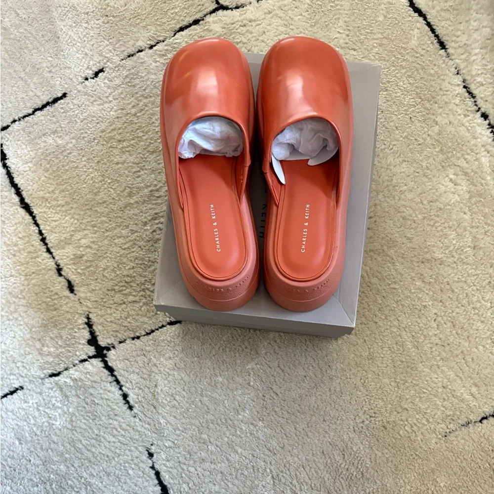 Charles & Keith Coral Slip-On Shoes - Picture 1 of 4